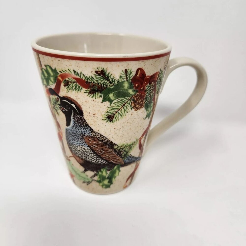 Block Basics Original Bird Mug Festive Ribbon Pattern 1 Coffee Mug replacement